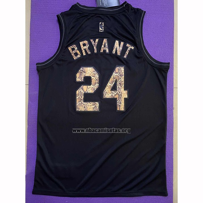Camiseta Los Angeles Lakers Kobe Bryant NO 24 Negro